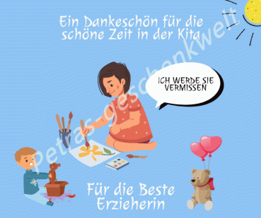 Preview: Dankeschön Geschenk für die Erzieherin